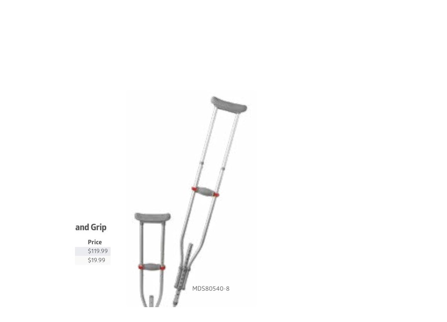 Quick-Fit Aluminum Crutches from Care flyer